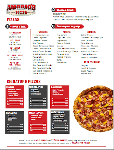 Opinii despre Amadio's Pizza în Mississauga - Hospitality and gastronomy