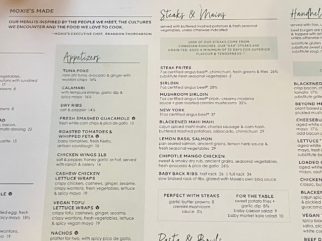 Moxies Victoria Restaurant