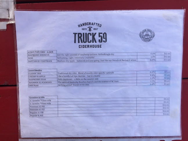 Truck 59 Ciderhouse - West Kelowna