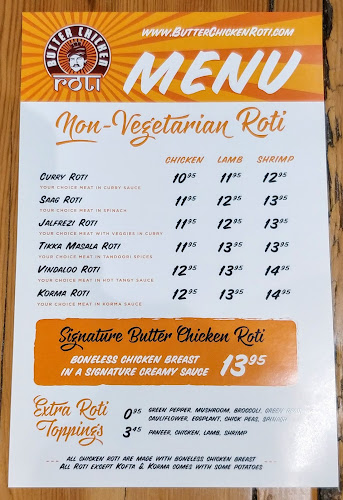 Opinii despre Butter Chicken Roti - Orillia în Orillia - Hospitality and gastronomy