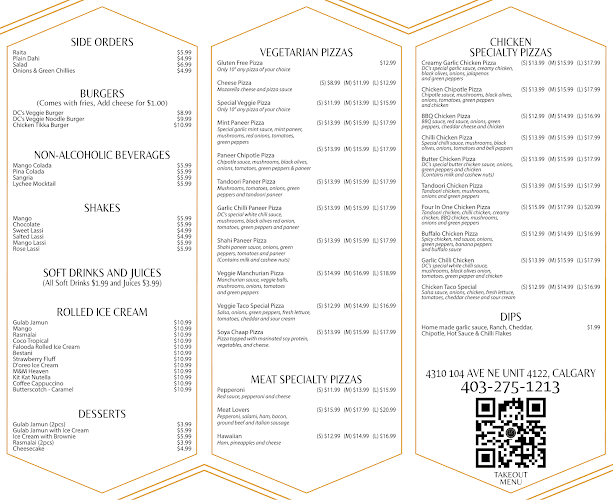 Opinii despre DC Pizza Bistro & Indian Restaurant în Calgary - Hospitality and gastronomy