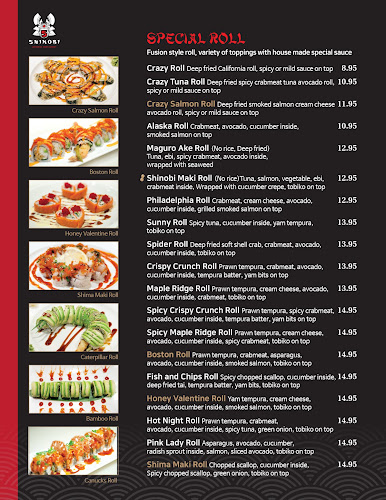 Shinobi Sushi Japanese Restaurant - Maple Ridge