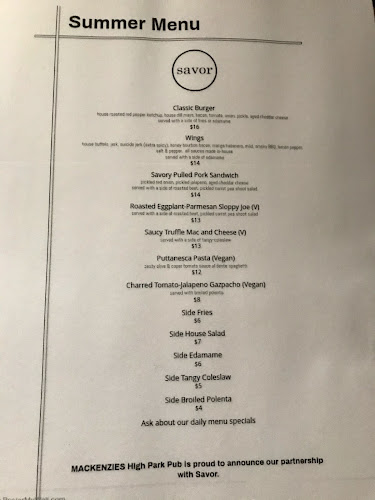 Opinii despre Mackenzies High Park în Toronto - Hospitality and gastronomy