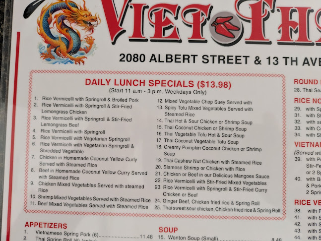 Opinii despre Viet-Thai Restaurant în Regina - Hospitality and gastronomy