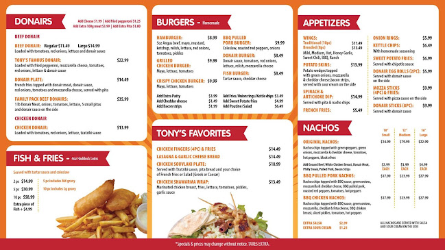 Tony Pepperoni Gourmet Pizza - Fredericton North Side