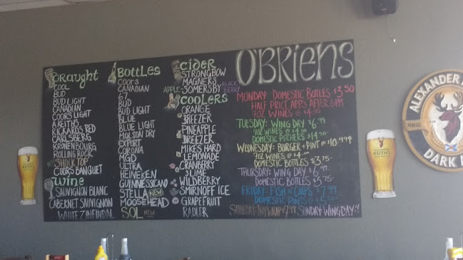 Opinii despre O'BRIENS IRISH PUB în Cambridge - Hospitality and gastronomy
