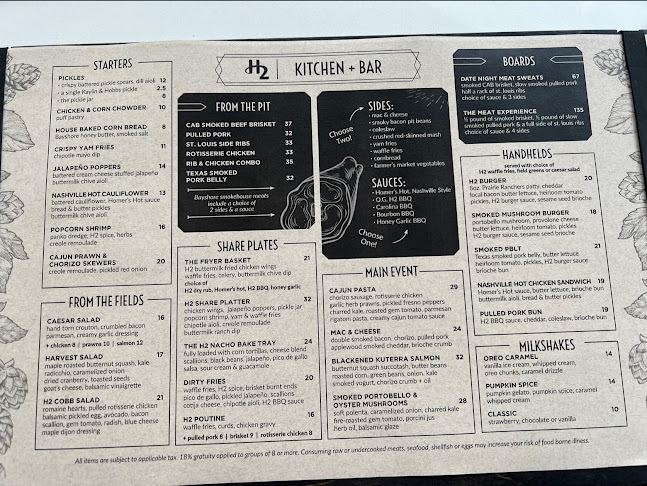 Opinii despre H2 Kitchen + Bar în Vancouver - Hospitality and gastronomy