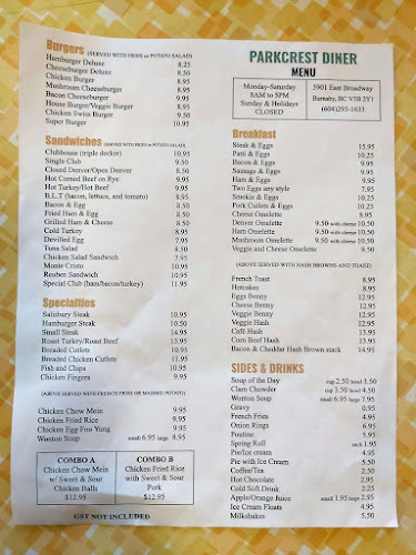 ParkCrest Diner - Burnaby