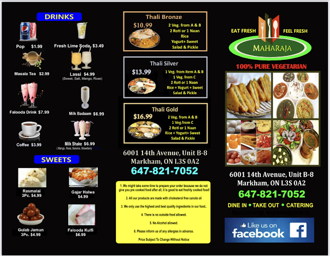 Maharaja Cakes Sweets and Eats l 100% pure vegetarian indian punjabi restaurant - Hospitality and gastronomy