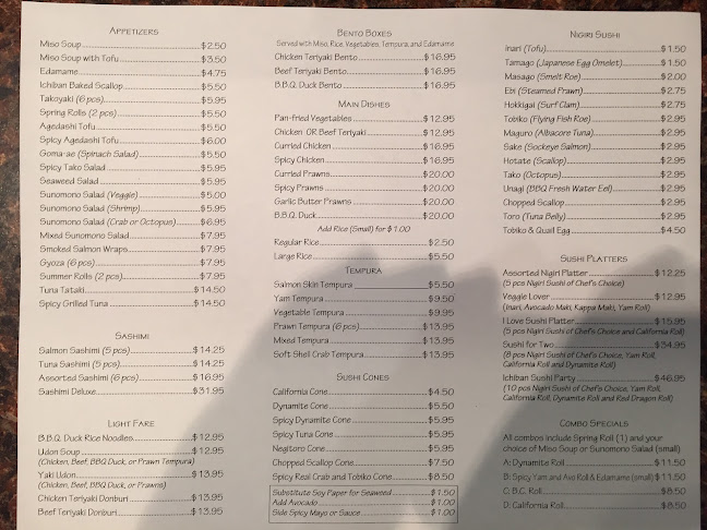 Opinii despre Ichiban Sushi Restaurant în Courtenay - Hospitality and gastronomy