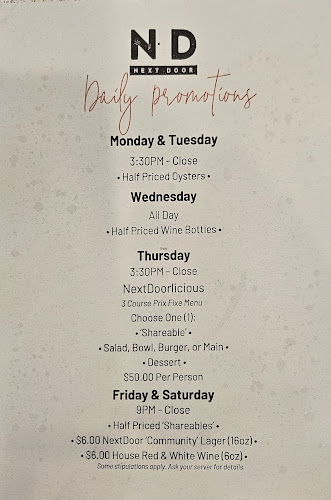 Opinii despre NextDoor Restaurant în Markham - Hospitality and gastronomy