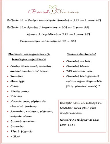 Opinii despre Berried treasures în Ottawa - Hospitality and gastronomy