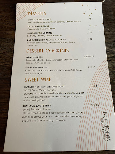 Opinii despre Major Tom Bar în Calgary - Hospitality and gastronomy