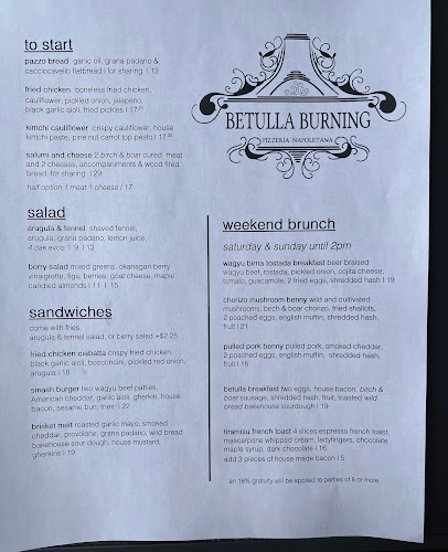 Opinii despre Betulla Burning în Prince George - Hospitality and gastronomy