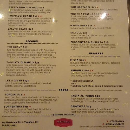 Opinii despre Porcello Cantina în Woodbridge - Hospitality and gastronomy