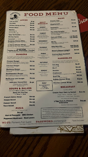 Pioneer's Pub - Hospitality and gastronomy