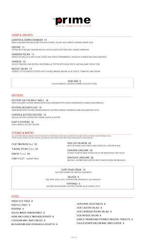 SB Prime is now Prime Steak and Raw Bar - Burlington