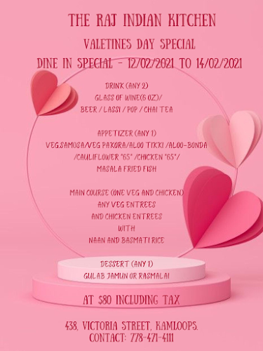 Opinii despre The Raj Indian Kitchen în Kamloops - Hospitality and gastronomy