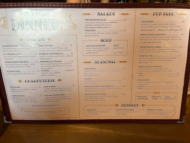 Comentarii opinii despre Tide & Boar Gastropub