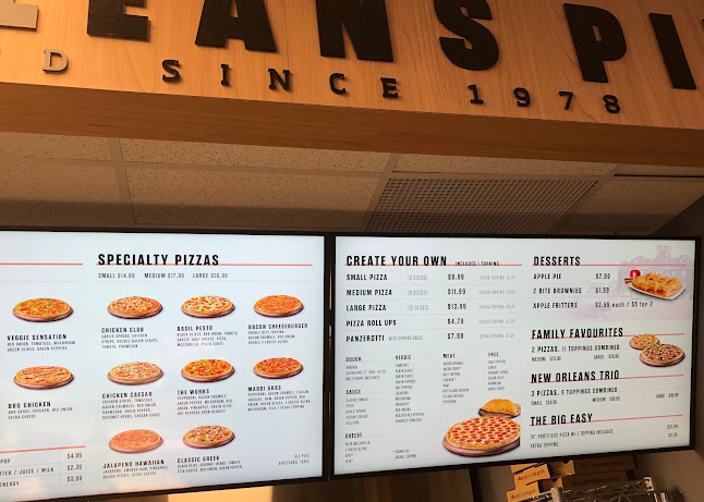 Opinii despre New Orleans Pizza în Fredericton - Hospitality and gastronomy