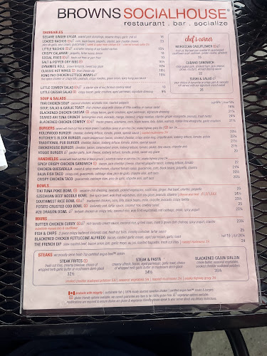 Opinii despre Browns Socialhouse Waterloo în Waterloo - Hospitality and gastronomy