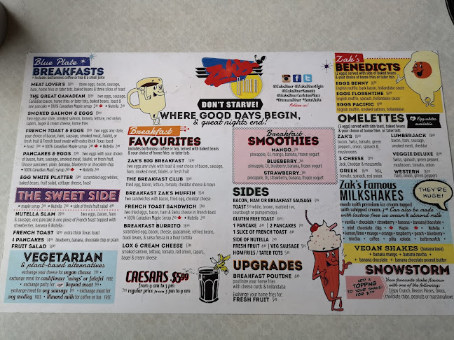 Zak's Diner Elgin St - Ottawa