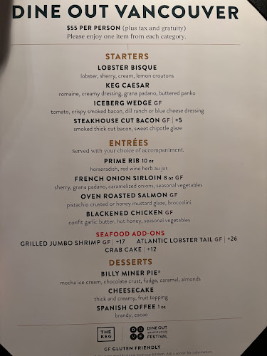 Opinii despre The Keg Steakhouse + Bar - Park Royal în West Vancouver - Hospitality and gastronomy