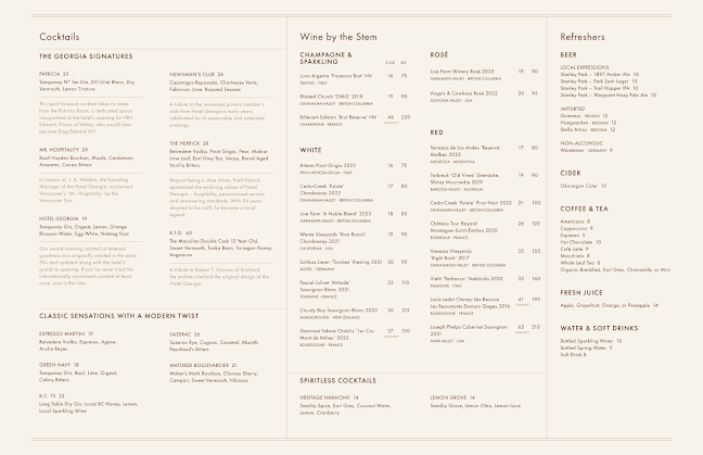 1927 Lounge at Rosewood Hotel Georgia