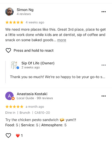 Comentarii opinii despre Sip Of Life