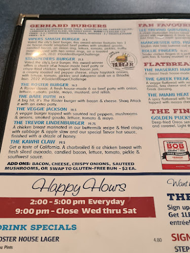 The Roster Sports Club Bar & Grill - Hospitality and gastronomy