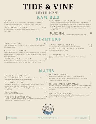 Tide and Vine Oyster House