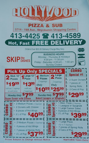 Opinii despre Hollywood Pizza & Sub în Edmonton - Hospitality and gastronomy