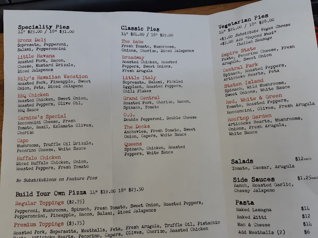 Comentarii opinii despre Carmine's Pizzeria- Authentic New York Style Pizzas