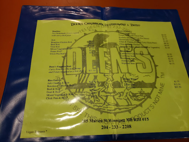 Deen's Caribbean Restaurant - Winnipeg