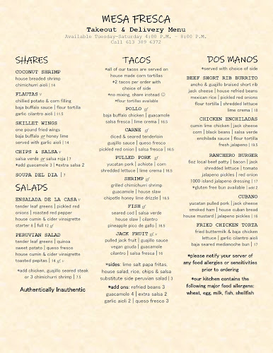 Opinii despre Mesa Fresca Kingston în Kingston - Hospitality and gastronomy