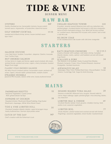 Tide and Vine Oyster House - Niagara Falls