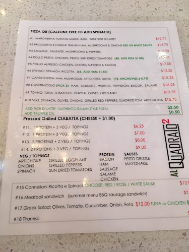 Al Quadrato Resto and Pizza - Ottawa