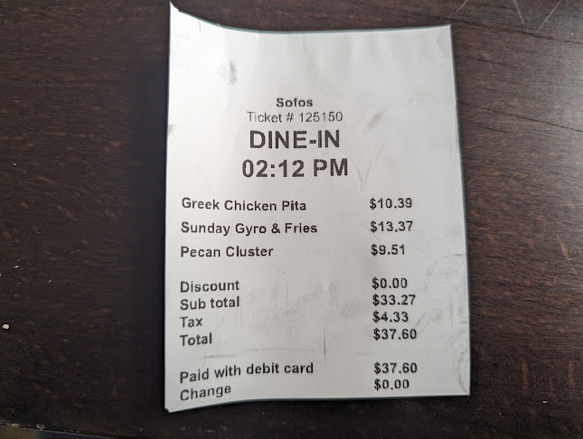 Opinii despre Sofos Greek Restaurant în Windsor - Hospitality and gastronomy