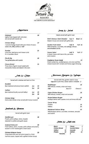 Opinii despre The Narrows Floating Restaurant în Campbell River - Hospitality and gastronomy