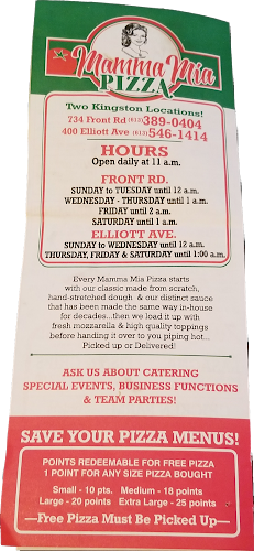 Mamma Mia pizza - Kingston