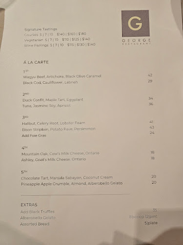 GEORGE Restaurant - Hospitality and gastronomy