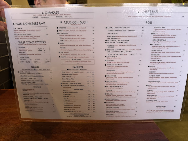 Opinii despre Nori Japanese Restaurant în Nanaimo - Hospitality and gastronomy