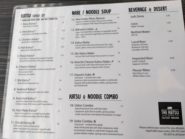 Comentarii opinii despre The Katsu Japanese Cutlet House