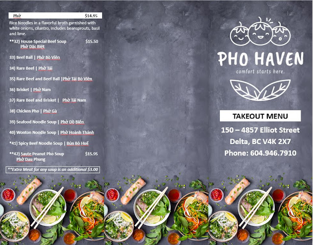 Opinii despre Pho Haven Restaurant în Delta - Hospitality and gastronomy