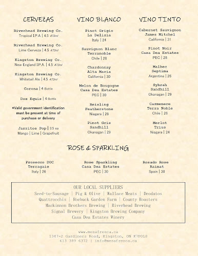 Mesa Fresca Kingston