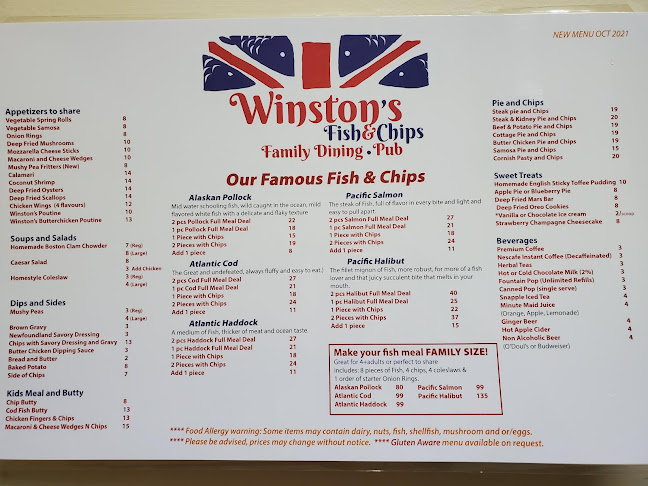 Opinii despre Winston's Fish & Chips în Edmonton - Hospitality and gastronomy