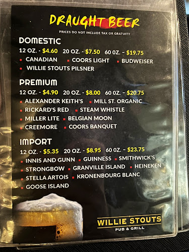 Willie Stouts Pub and Grill