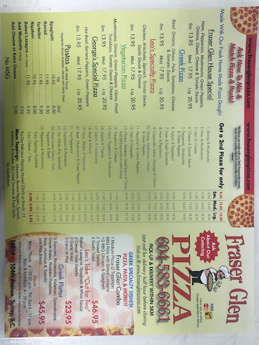 Opinii despre Fraser Glen Pizza în Surrey - Hospitality and gastronomy