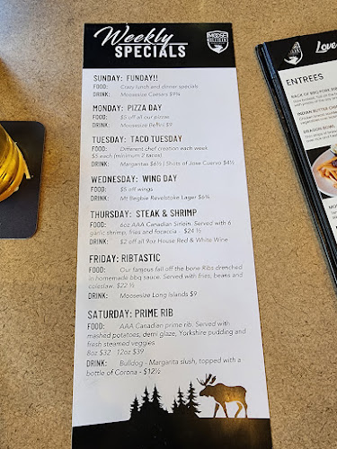 Opinii despre Moose Mulligans Public Eatery în Sicamous - Hospitality and gastronomy