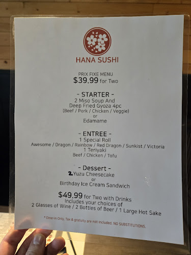 Comentarii opinii despre Hana Sushi Japanese Restaurant